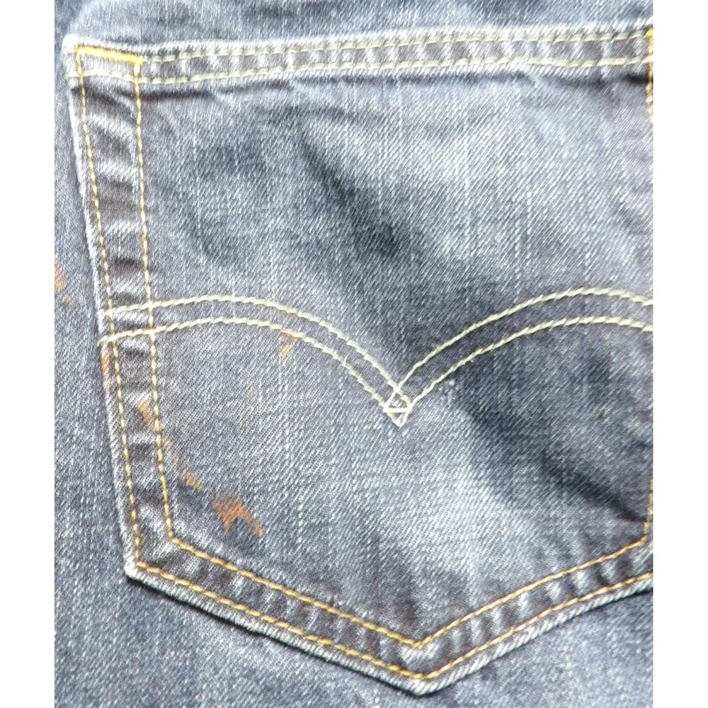 Levi's 527 Slim Boot Cut Jeans Men 34x30 Dark Wash Denim Pants Blue 100% Cotton